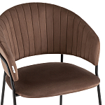 Стул в велюре коричневого цвета Horizon варинант исполнения - 6 | Loft Concept в Брянске