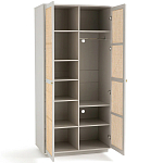 Шкаф с двумя дверцами из плетеного ротанга Tomio Wicker Furniture варинант исполнения - 3 | Loft Concept в Брянске