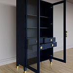 Дизайнерский шкаф витрина Elsa Dreams Blue с 4-мя ящиками варинант исполнения - 7 | Loft Concept в Брянске