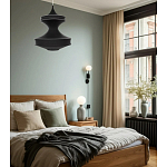 Подвесной вязаный черный светильник «Моника» варинант исполнения - 4 | Loft Concept в Брянске