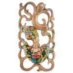 Маска деревянная резная расписная Tropical Paradise варинант исполнения - 4 | Loft Concept в Брянске