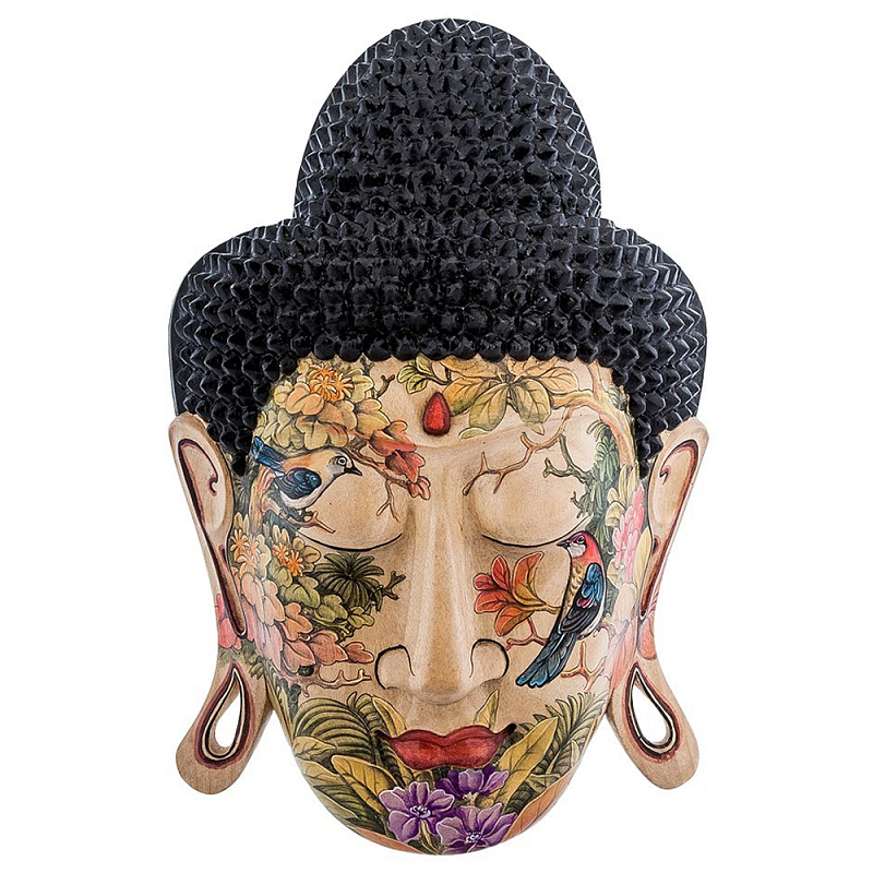 Маска ручной работы деревянная расписная Balinese Mask Мульти Маска ручной работы деревянная расписная Balinese Mask Мульти в Брянске | Loft Concept
