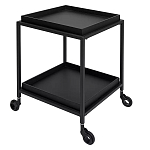 Тумба чёрная на колёсах Cabinet on Wheels варинант исполнения - 2 | Loft Concept в Брянске