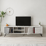 ТВ-тумба с 3-мя дверцами и полками Grey Albe TV Stand варинант исполнения - 3 | Loft Concept в Брянске