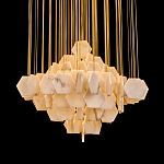 Люстра с фигурными подвесками из натурального камня Glowing Spheres варинант исполнения - 2 | Loft Concept в Брянске