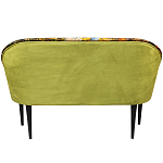 Диван двухместный из натурального бука с цветочным принтом Impressionism in Art варинант исполнения - 2 | Loft Concept в Брянске