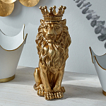Статуэтка лев с детализированной гривой и изящной короной Lion Crown  варинант исполнения - 4 | Loft Concept в Брянске
