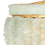 Подвесной светильник с каскадом из стеклянных декоративных элементов на золотом каркасе Shining Sea Glass варинант исполнения - 1 | Loft Concept в Брянске