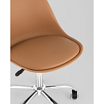 Офисный стул на металлическом основании EGGERY Brown пластик варинант исполнения - 2 | Loft Concept в Брянске