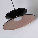 Бра черного цвета с двойным абажуром в форме конусов Obsidian Touch варинант исполнения - 2 | Loft Concept в Брянске