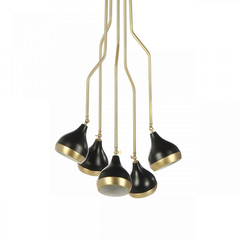Потолочный светильник Delightfull Hanna Suspension Light Латунь Черный Потолочный светильник Delightfull Hanna Suspension Light Латунь Черный в Брянске | Loft Concept