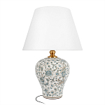 Настольная лампа с цветочной росписью Lamp Flower Painting варинант исполнения - 1 | Loft Concept в Брянске