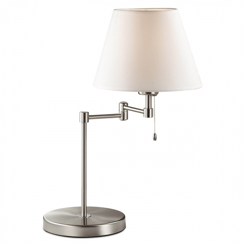 Настольная лампа Selvo Nickel Table lamp Белый Никель Настольная лампа Selvo Nickel Table lamp Белый Никель в Брянске | Loft Concept