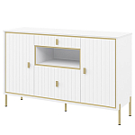 Консоль белая с двумя дверцами и ящиками Antique Order варинант исполнения - 1 | Loft Concept в Брянске