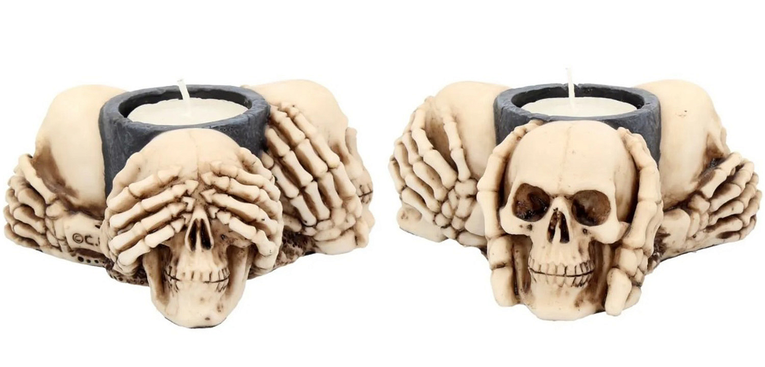 Подсвечник Three Wise Skulls Подсвечник Three Wise Skulls - Loft-Concept в Брянске