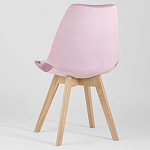 Стул с мягким велюровым сиденьем Arvika Pink варинант исполнения - 5 | Loft Concept в Брянске