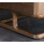 Прикроватный деревянный столик с 2-мя ящиками Moon Walnut Furniture варинант исполнения - 6 | Loft Concept в Брянске