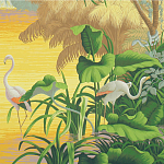 Обои ручная роспись Le Brésil Special Colourway варинант исполнения - 2 | Loft Concept в Брянске