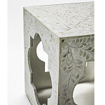 Приставной столик с перламутром Bone Inlay Side Table Floral Design варинант исполнения - 3 | Loft Concept в Брянске