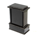 Часы настольные черные из натурального камня Обсидиан Stone Clock варинант исполнения - 3 | Loft Concept в Брянске