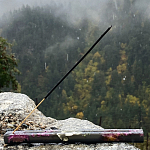 Подставка под благовония из эпоксидной смолы с цветами прямоугольная черная Epoxy Flowers Incense Stand Black варинант исполнения - 3 | Loft Concept в Брянске