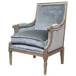 Кресло William Classical Armchair grey velvet варинант исполнения - 3 | Loft Concept в Брянске