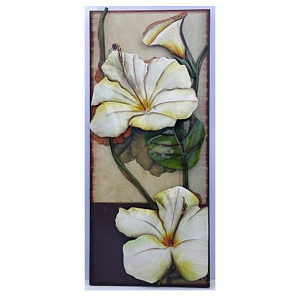 Аксессуар настенный из металла Blank Space White Flowers