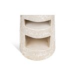 Керамический столик с деревянной столешницей "Пешка" варинант исполнения - 4 | Loft Concept в Брянске