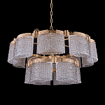 Люстра двухъярусная с текстурными овальными абажурами Splendor Palace Style варинант исполнения - 2 | Loft Concept в Брянске