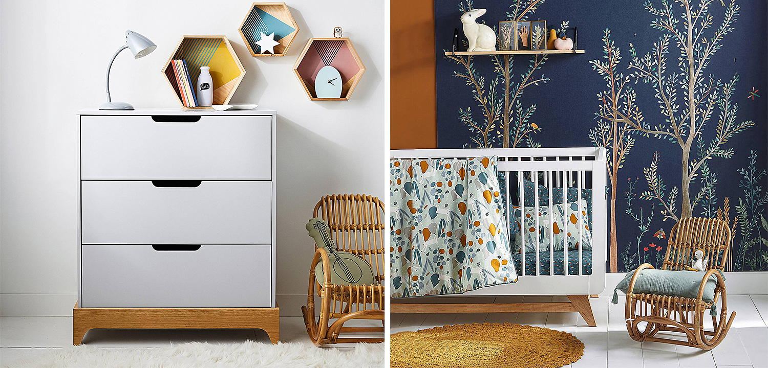 Детское кресло-качалка Wicker Baby Rocking Chair - Loft-Concept в Брянске