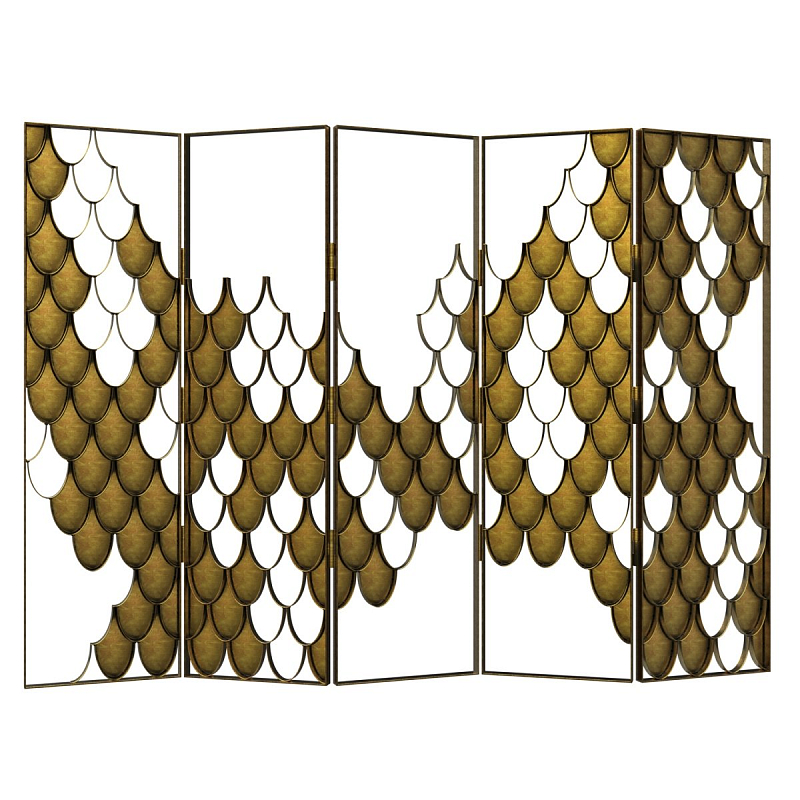 Ширма BRABBU Koi II SCREEN Золотой в Брянске | Loft Concept 