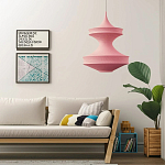 Подвесной вязаный розовый светильник «Моника» варинант исполнения - 4 | Loft Concept в Брянске