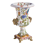 Ваза из фарфора с бронзовыми Овнами Bronze Aries варинант исполнения - 3 | Loft Concept в Брянске