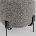 Пуф в ткани букле темно-серого цвета Pikelet варинант исполнения - 4 | Loft Concept в Брянске
