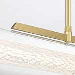 Подвесной светильник линейный золотого цвета с длинной цилиндрической стеклянной трубкой Eurofase варинант исполнения - 7 | Loft Concept в Брянске