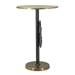Столик приставной с абстрактным основанием и акцентом в виде золотистого диска Heavenly Space варинант исполнения - 4 | Loft Concept в Брянске