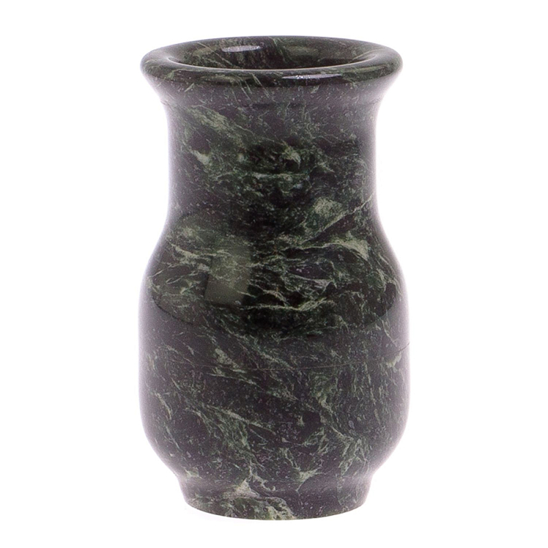 Ваза настольная для цветов из камня змеевик Vase Serpentine Змеевик Ваза настольная для цветов из камня змеевик Vase Serpentine Змеевик в Брянске | Loft Concept